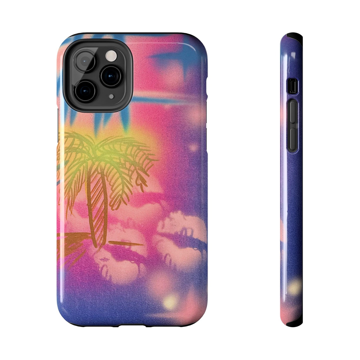 "glowy night" airbrush iPhone case