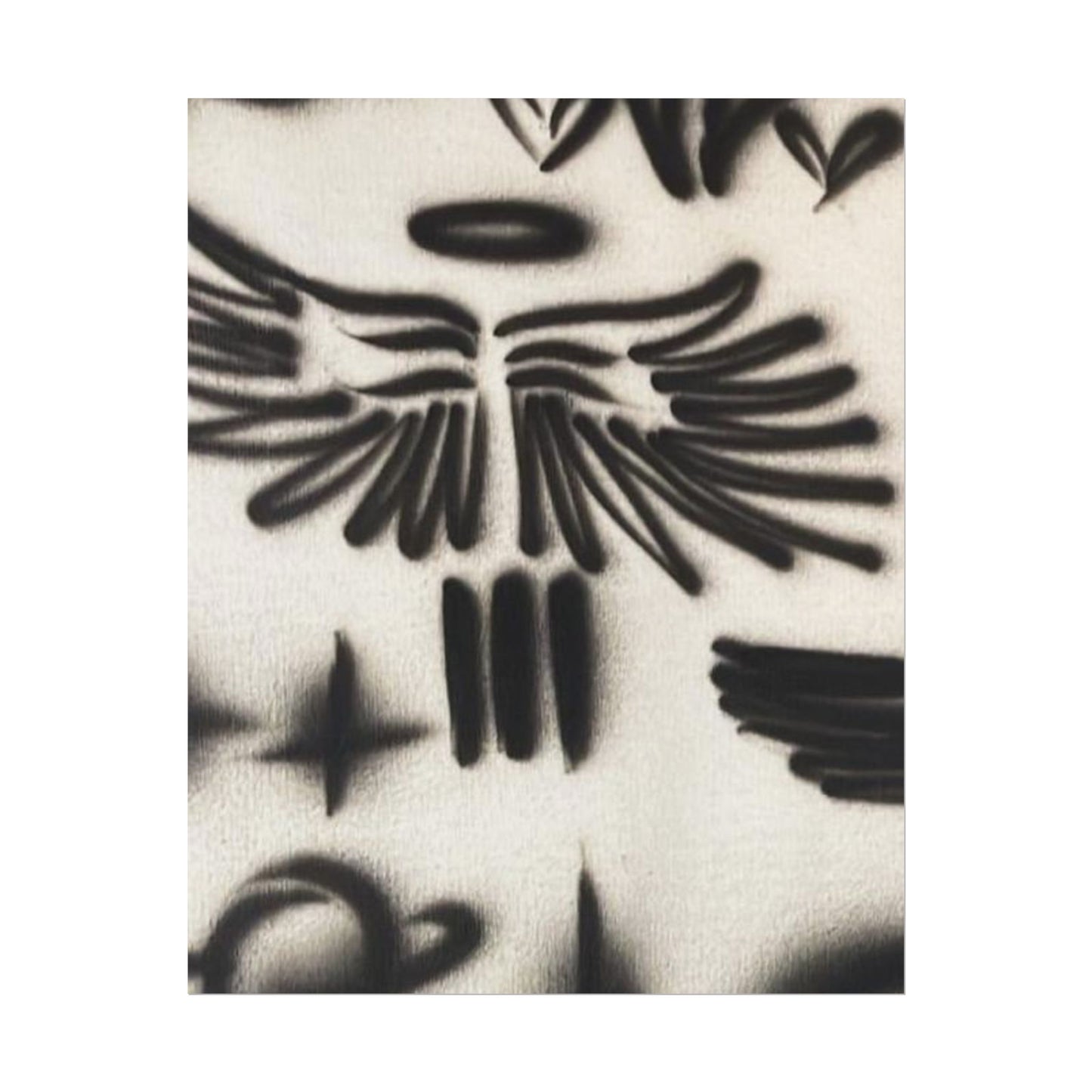 "angel energy" airbrush rolled print