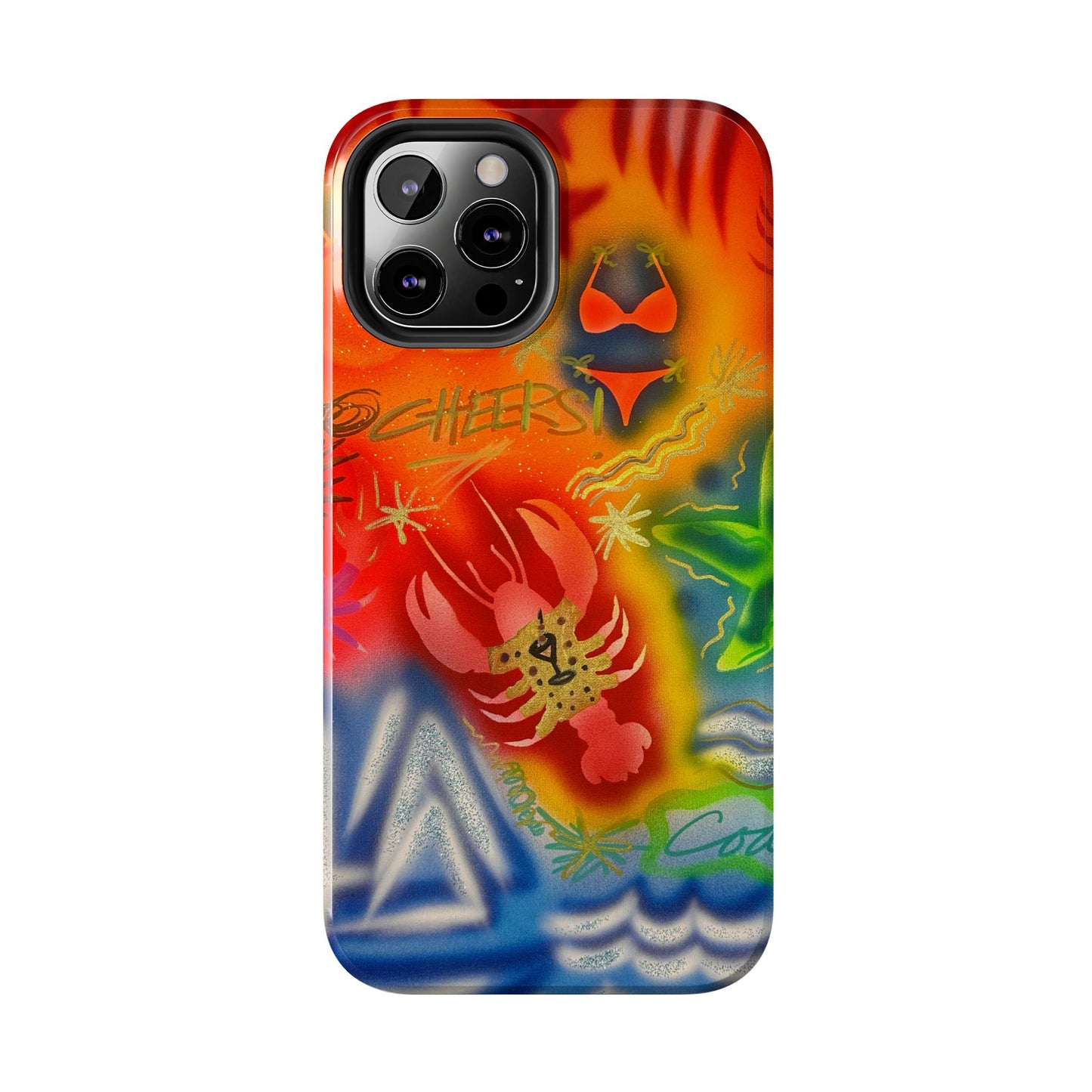 "tipsy lobster" airbrush iPhone case