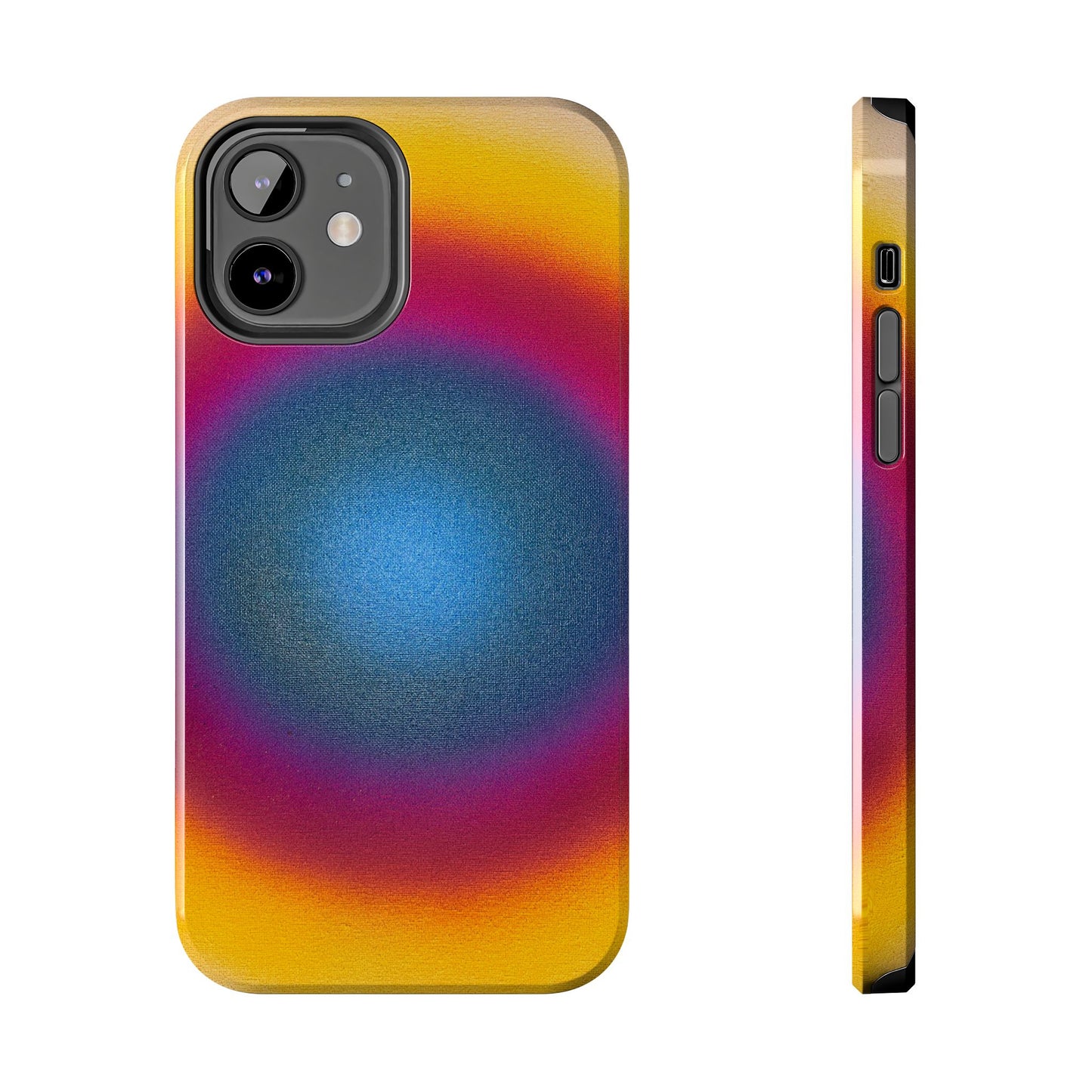 "blue raspberry aura" airbrush iPhone case