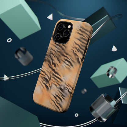 MagSafe "neutral tiger" airbrush iPhone case