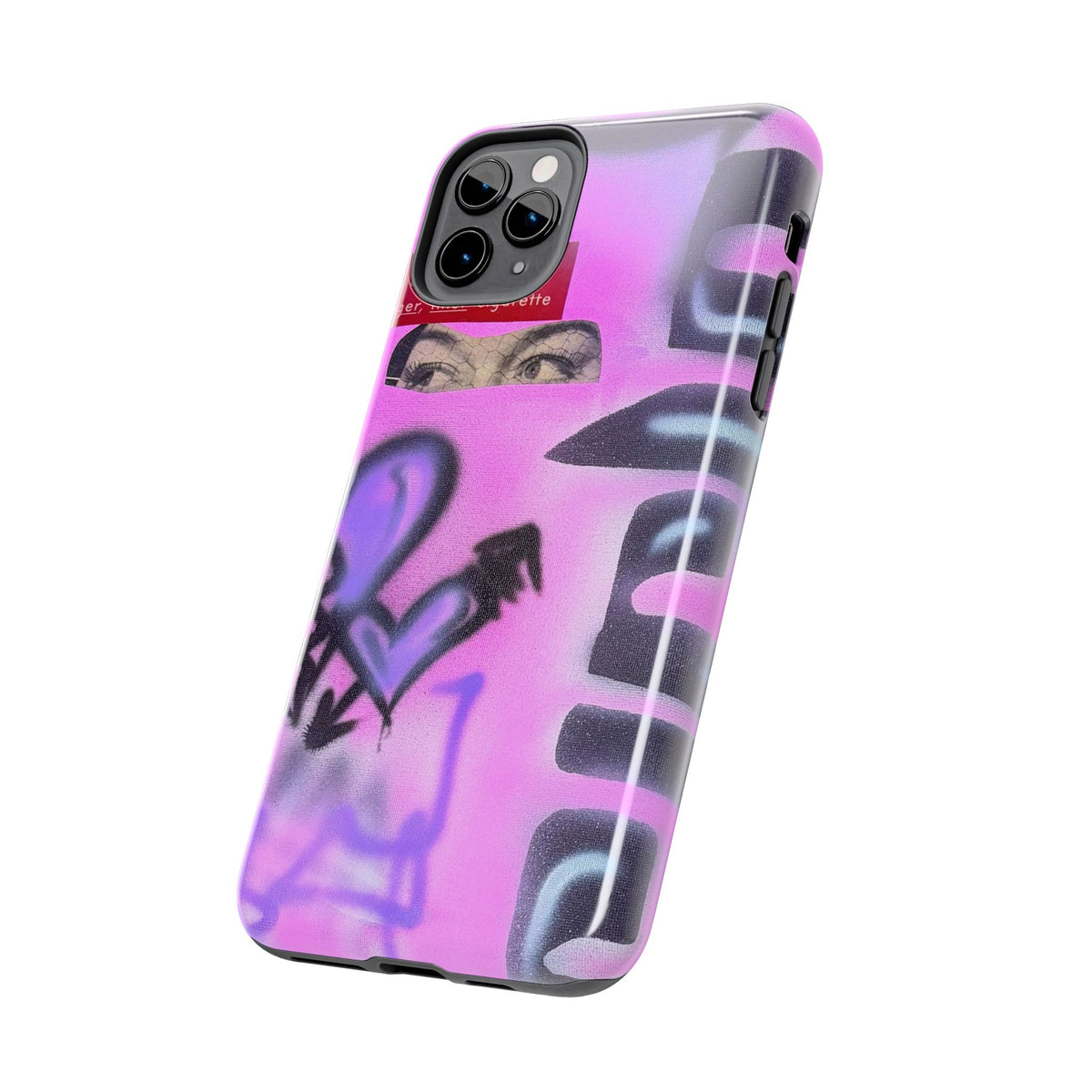 "Lila Prinzessin" Airbrush iPhone Hülle