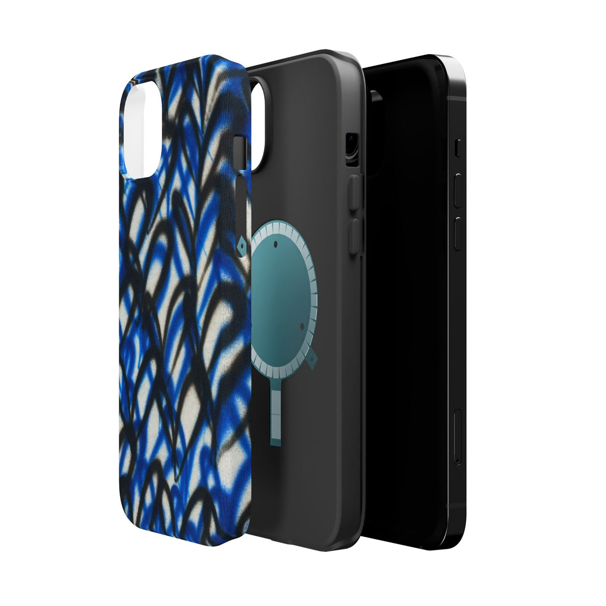MagSafe "abstract hearts" airbrush iPhone case
