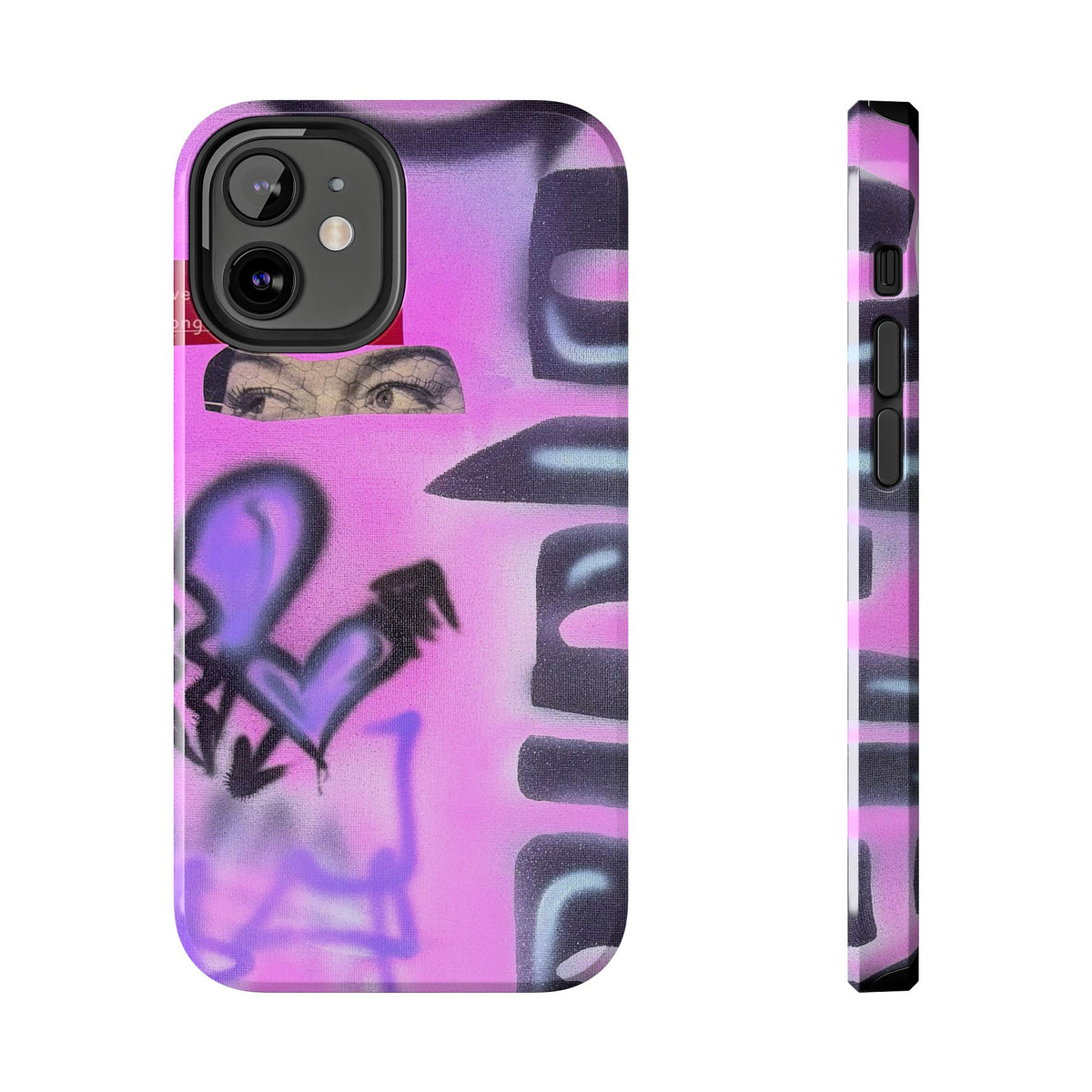 "Lila Prinzessin" Airbrush iPhone Hülle