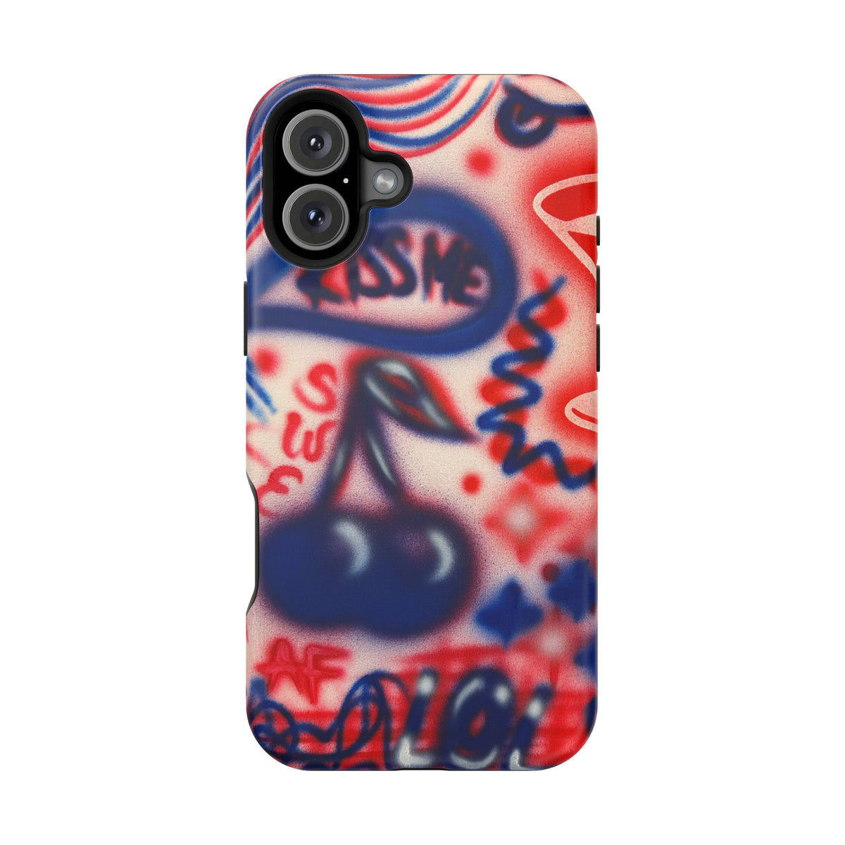 MagSafe „Kiss me“ Airbrush iPhone-Hülle