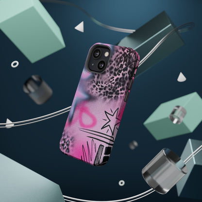 MagSafe "onyx cheetah" Airbrush iPhone Hülle