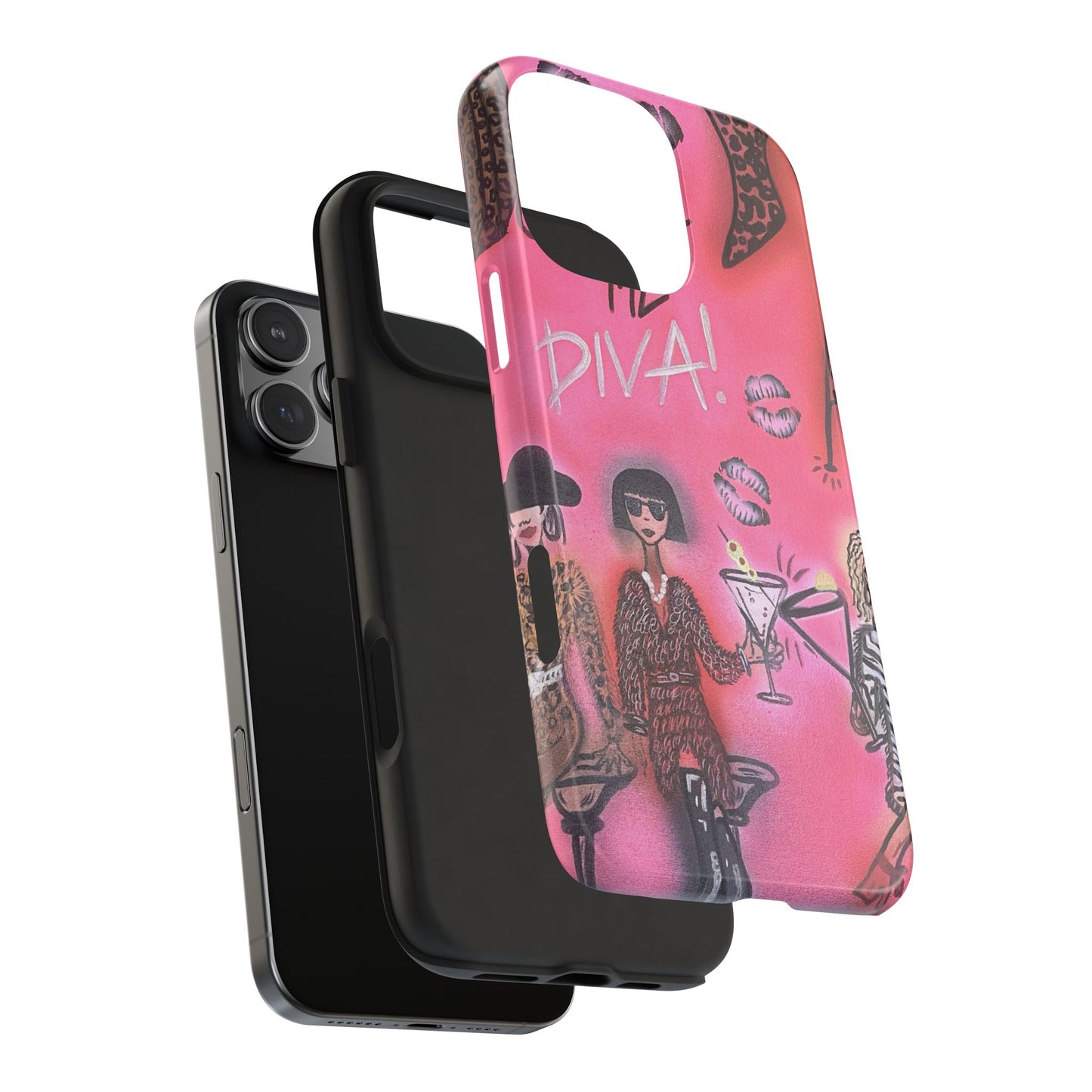 "party diva" airbrush iPhone case