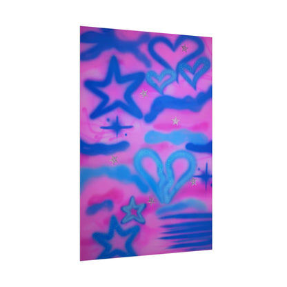 "blue camo" airbrush rolled print