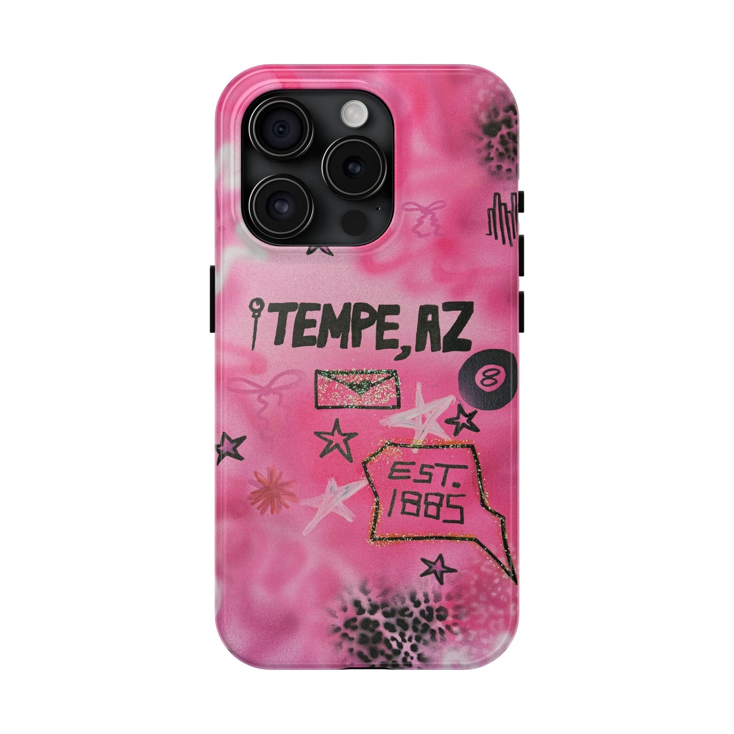 "tempe, az pt. 2" airbrush iPhone case