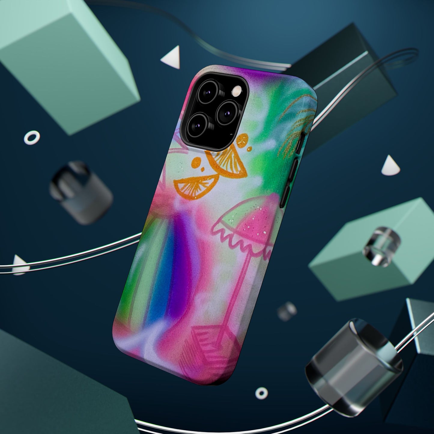 MagSafe "on the beach" airbrush iPhone case