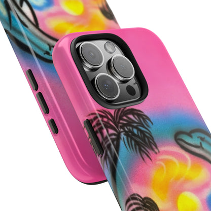 "dolphin love" airbrush iPhone case