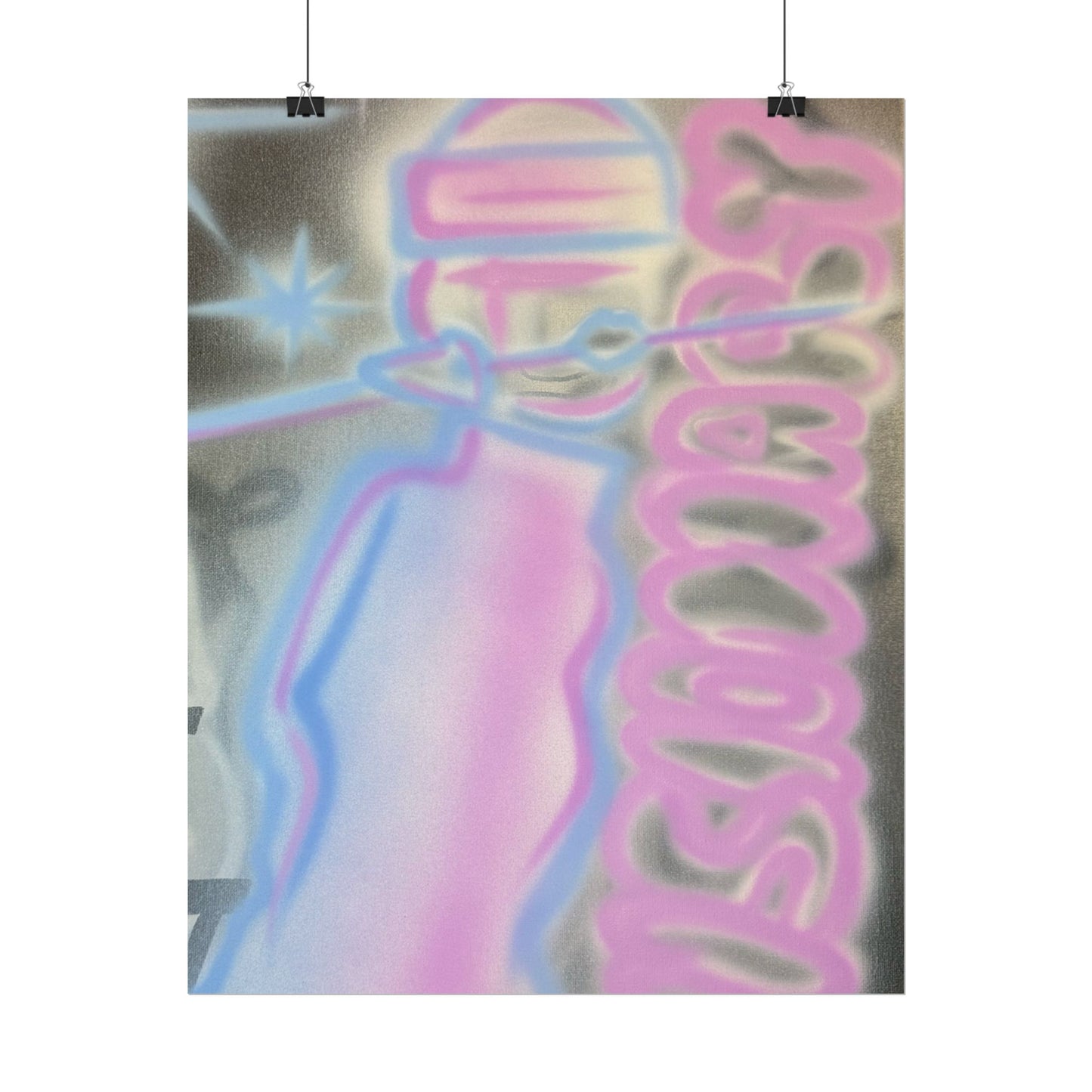 "visionary" pt. 2 airbrush rolled print