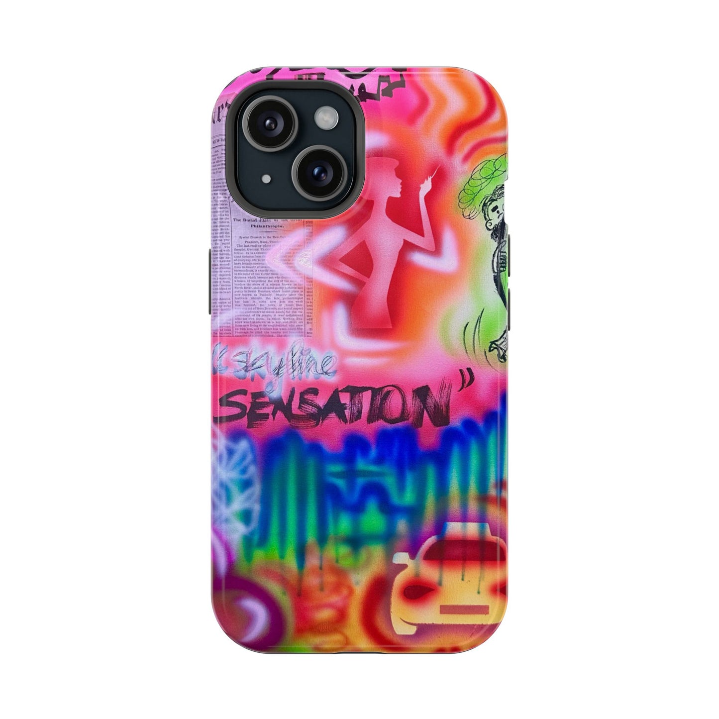 MagSafe "skyline sensation" airbrush iPhone case