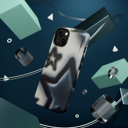 MagSafe "black & white stars" airbrush iPhone case