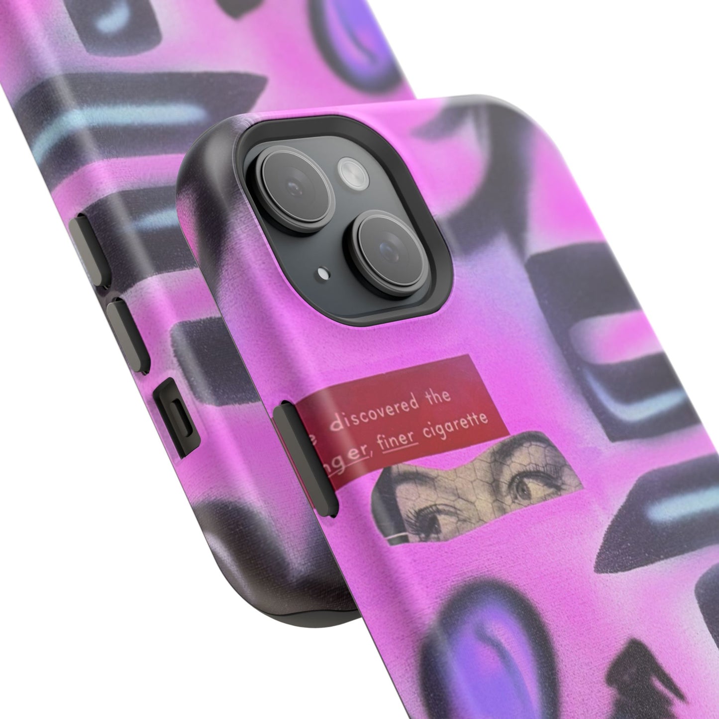 MagSafe "purple princess" airbrush iPhone case