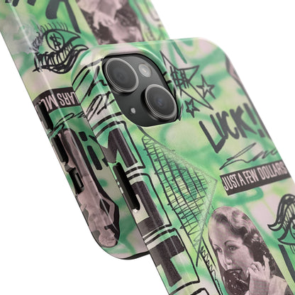 "lust over luck" airbrush iPhone case