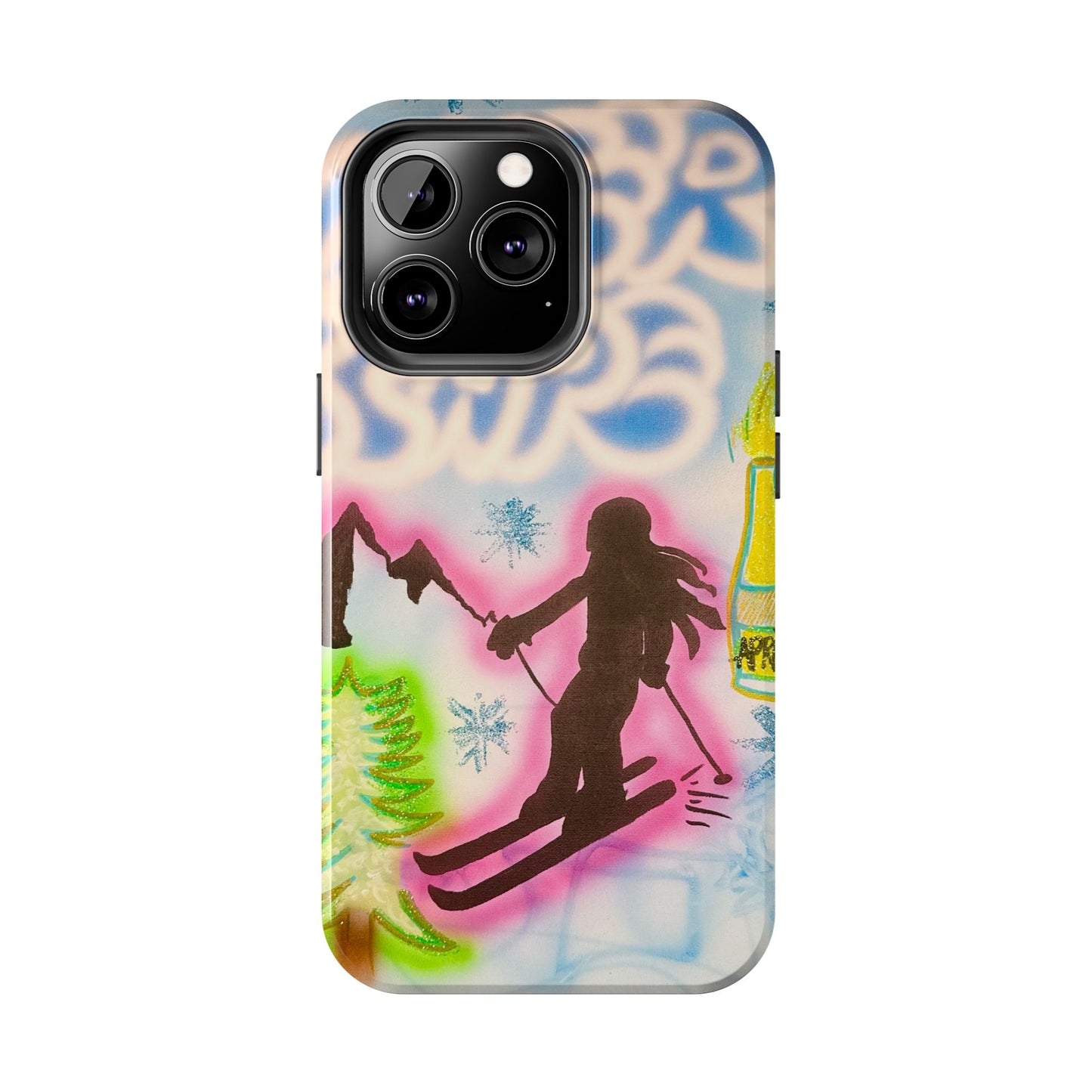 "winter escape" airbrush iPhone case