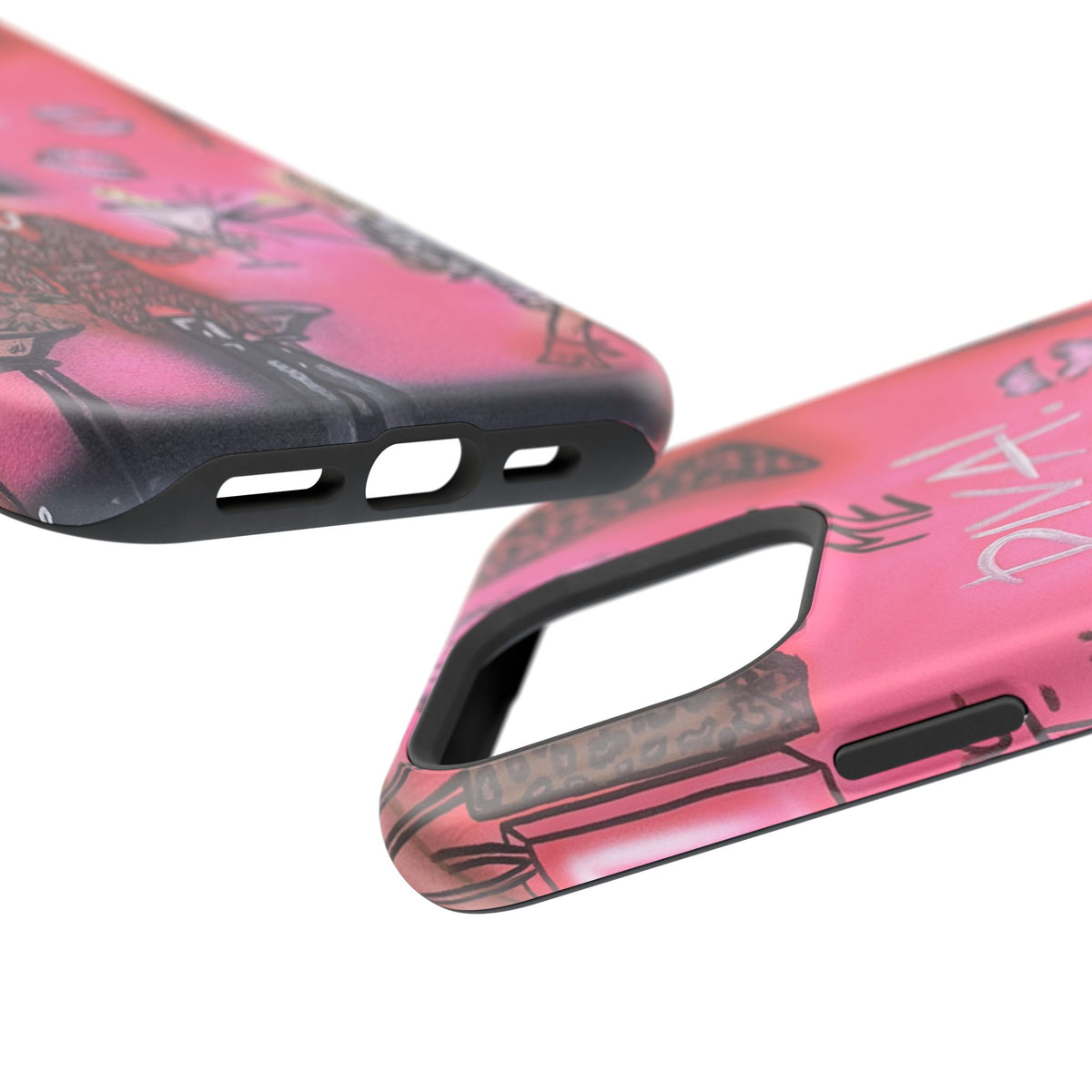 MagSafe "party diva" airbrush iPhone case