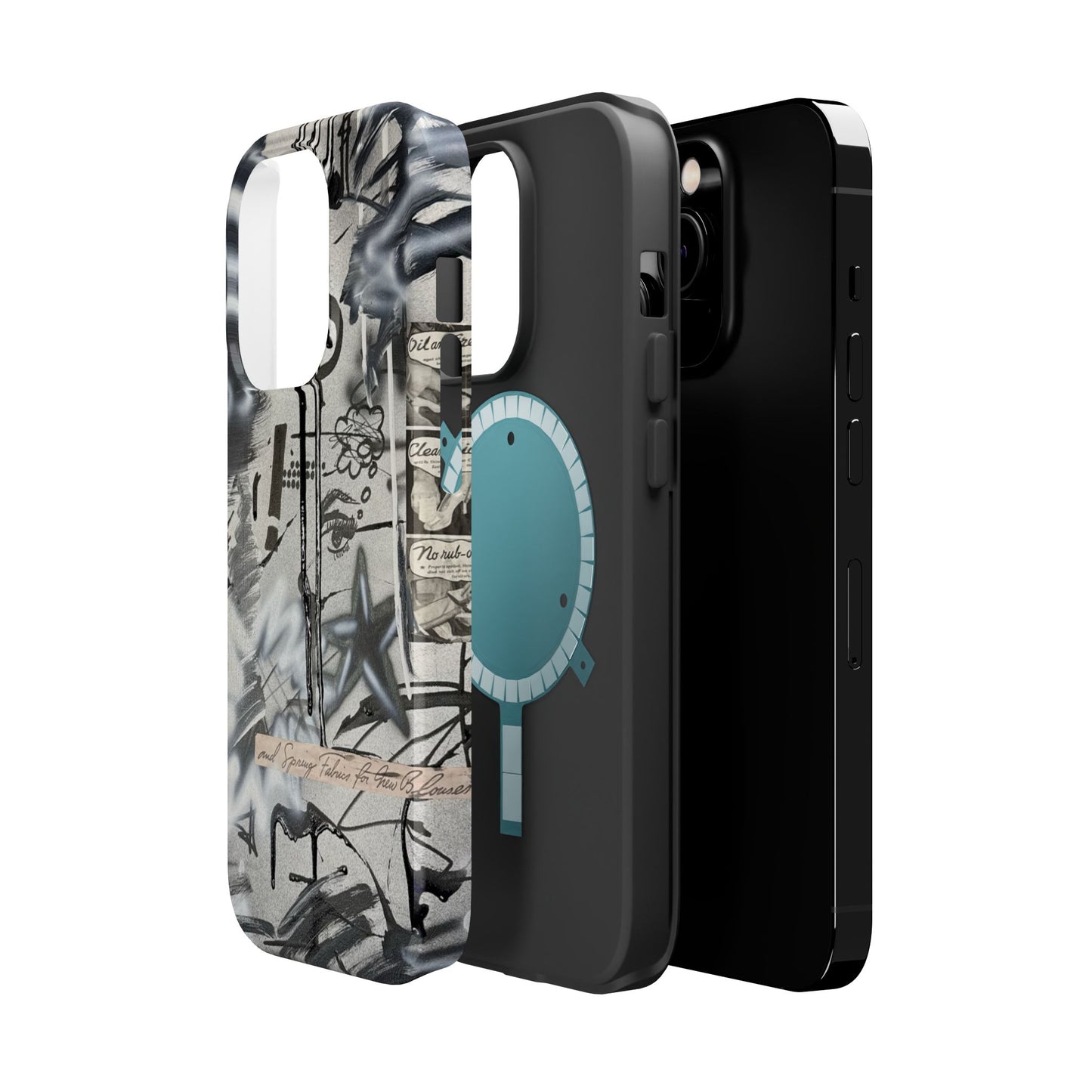 MagSafe "monochrome mood" airbrush iPhone case