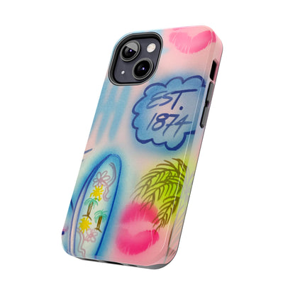"in the wave" airbrush iPhone case