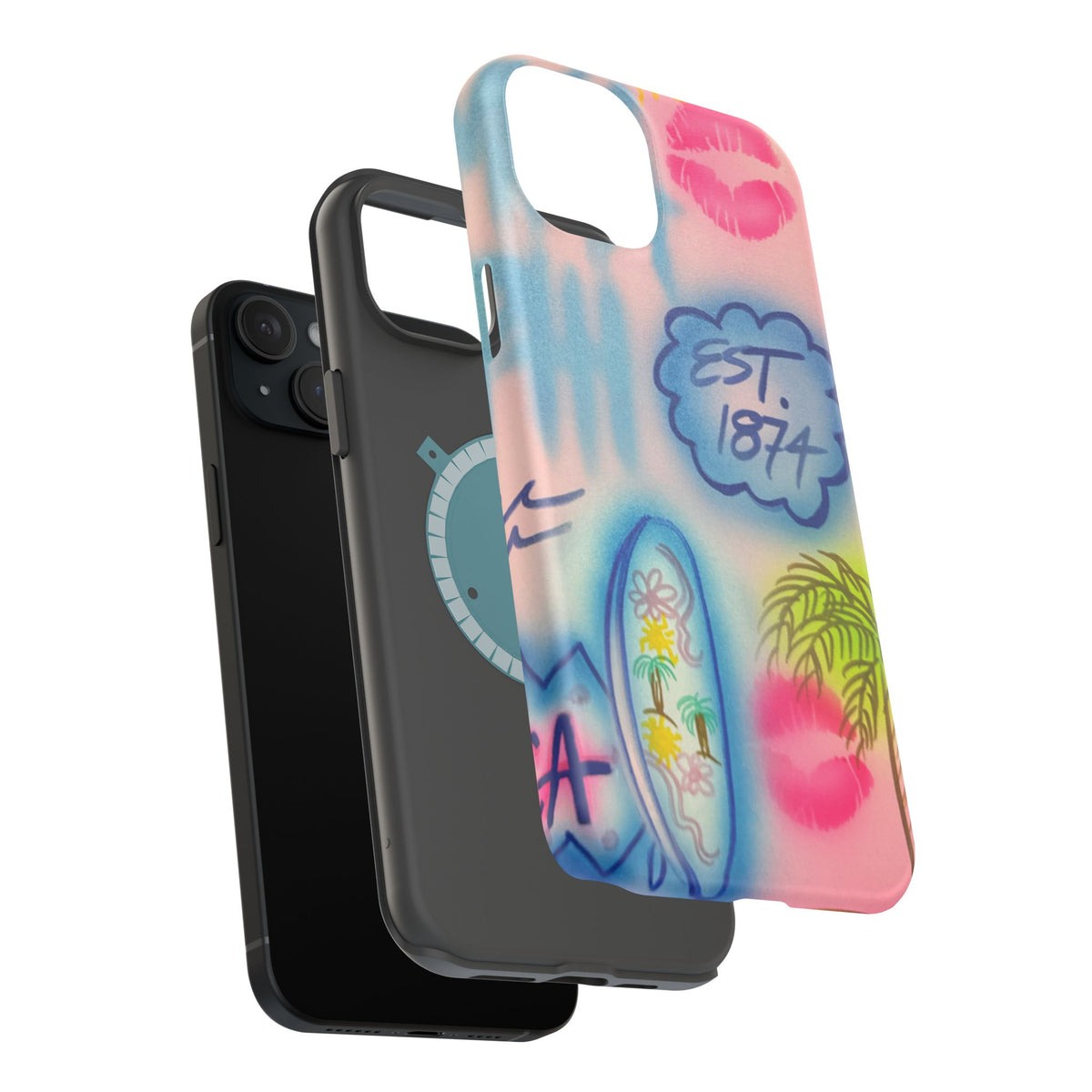 MagSafe "in the wave" airbrush iPhone case