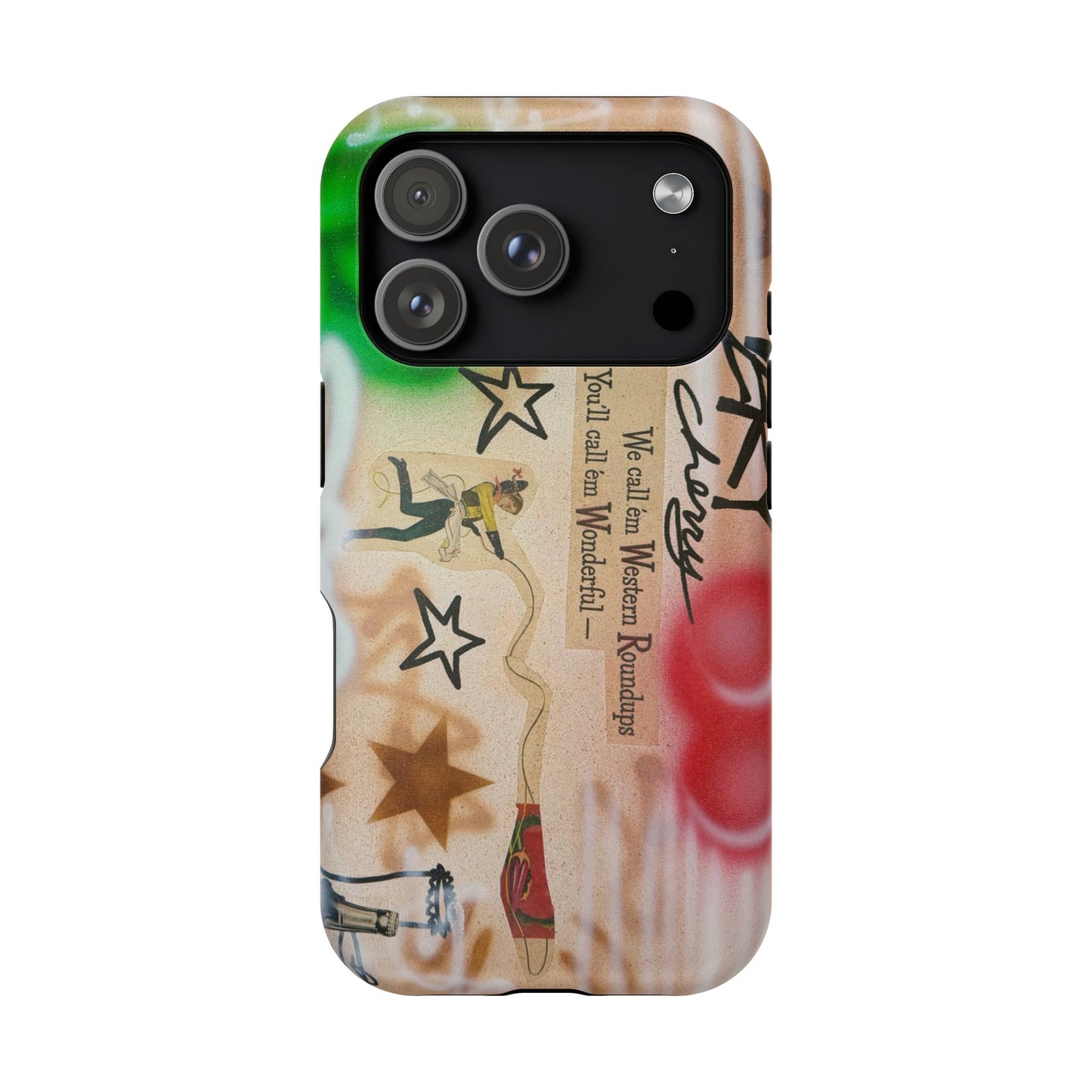MagSafe "very cherry" airbrush iPhone case