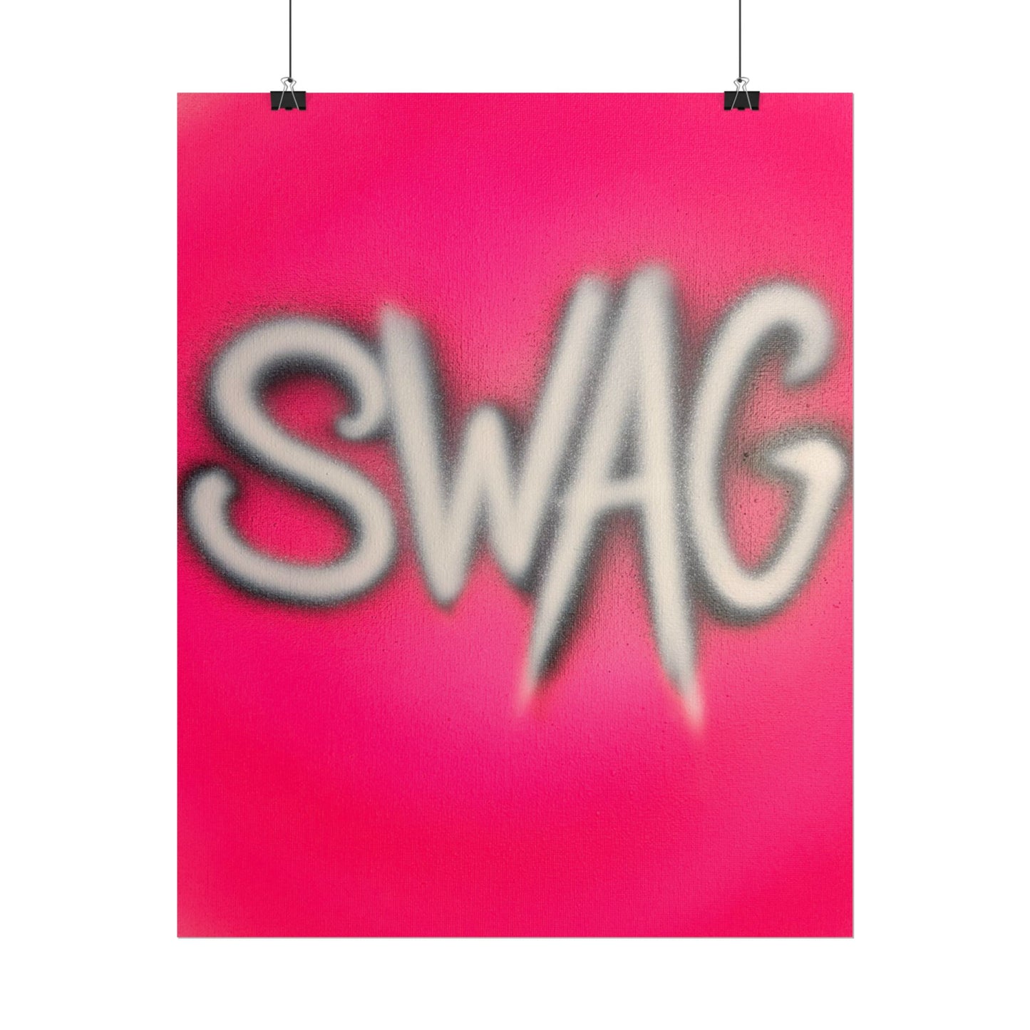 "SWAG" airbrush rolled print