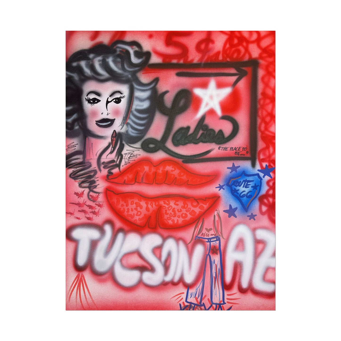 "tucson, az" airbrush rolled print