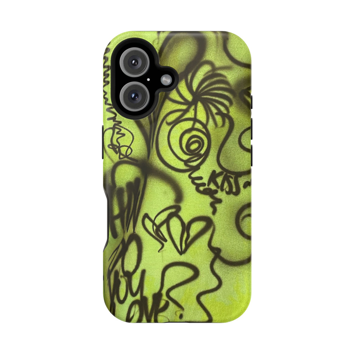 MagSafe "graphic discretion" airbrush iPhone case