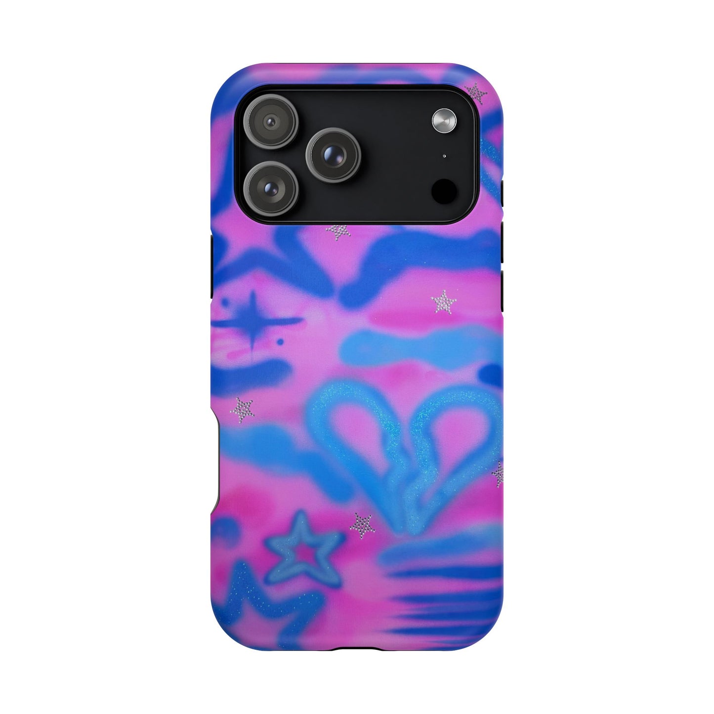MagSafe "blue camo" airbrush iPhone case