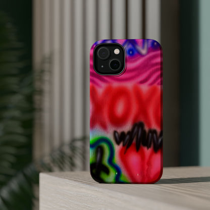 MagSafe Airbrush-iPhone-Hülle „with luv, xoxo“