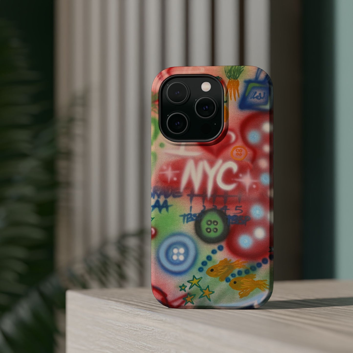 MagSafe "i <3 NYC" airbrush iPhone case