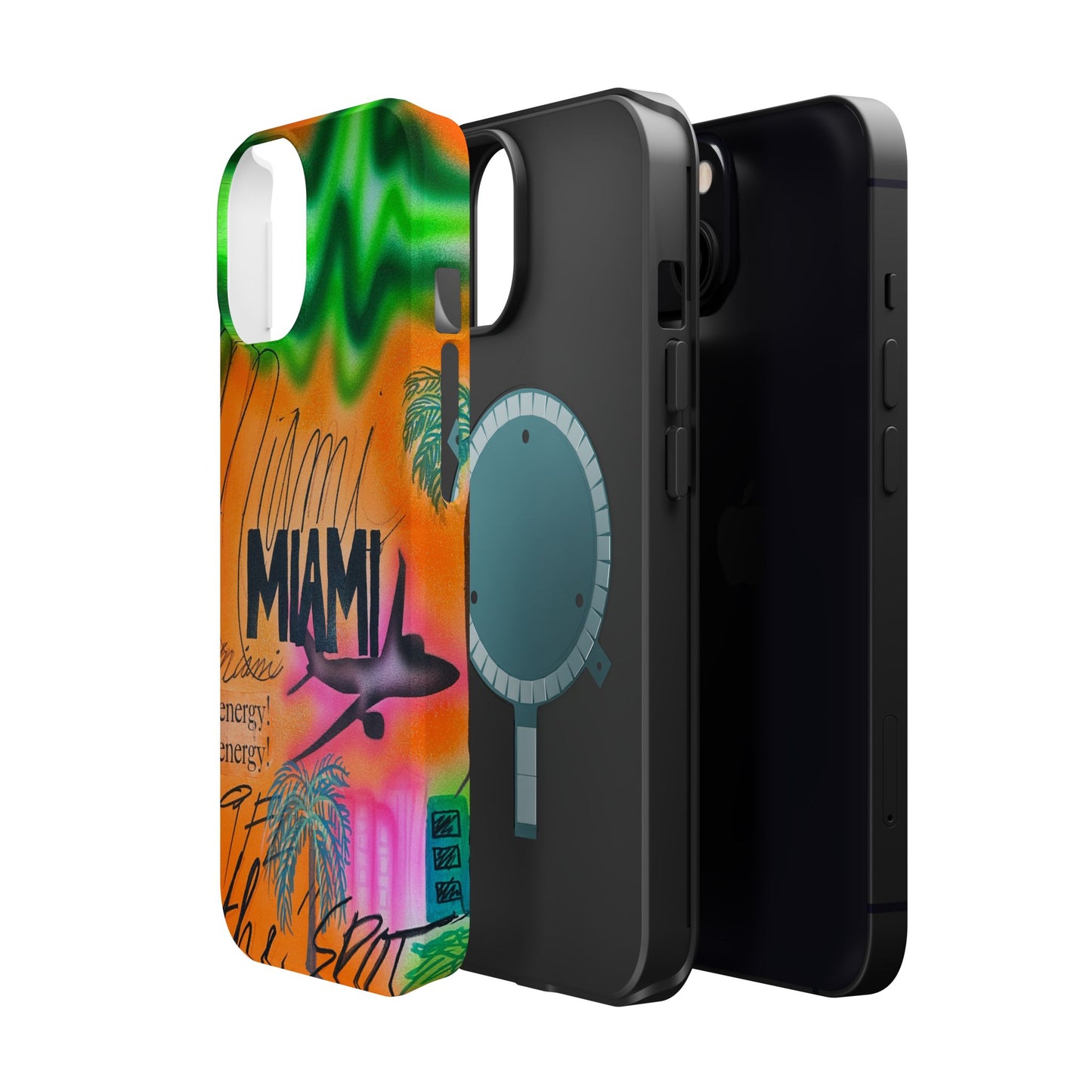 MagSafe "miami, fl" Airbrush iPhone Hülle