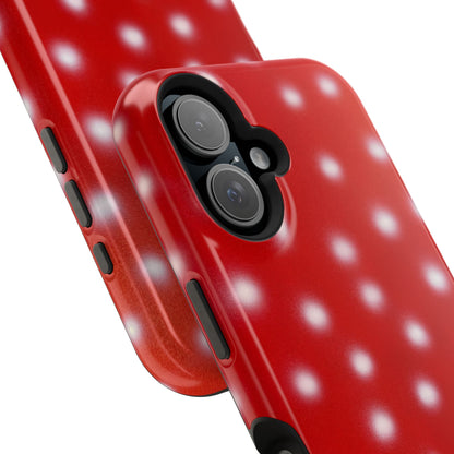 MagSafe "cherry crush polka dot" airbrush iPhone case