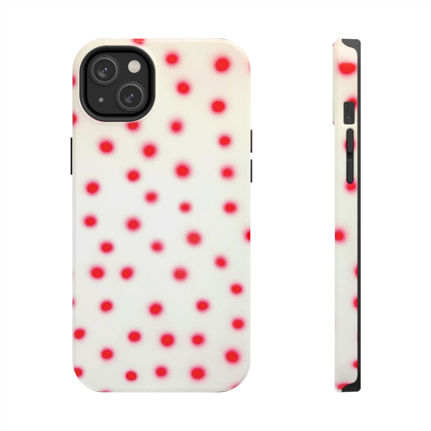 "vanilla cherry polka dot" airbrush iPhone case
