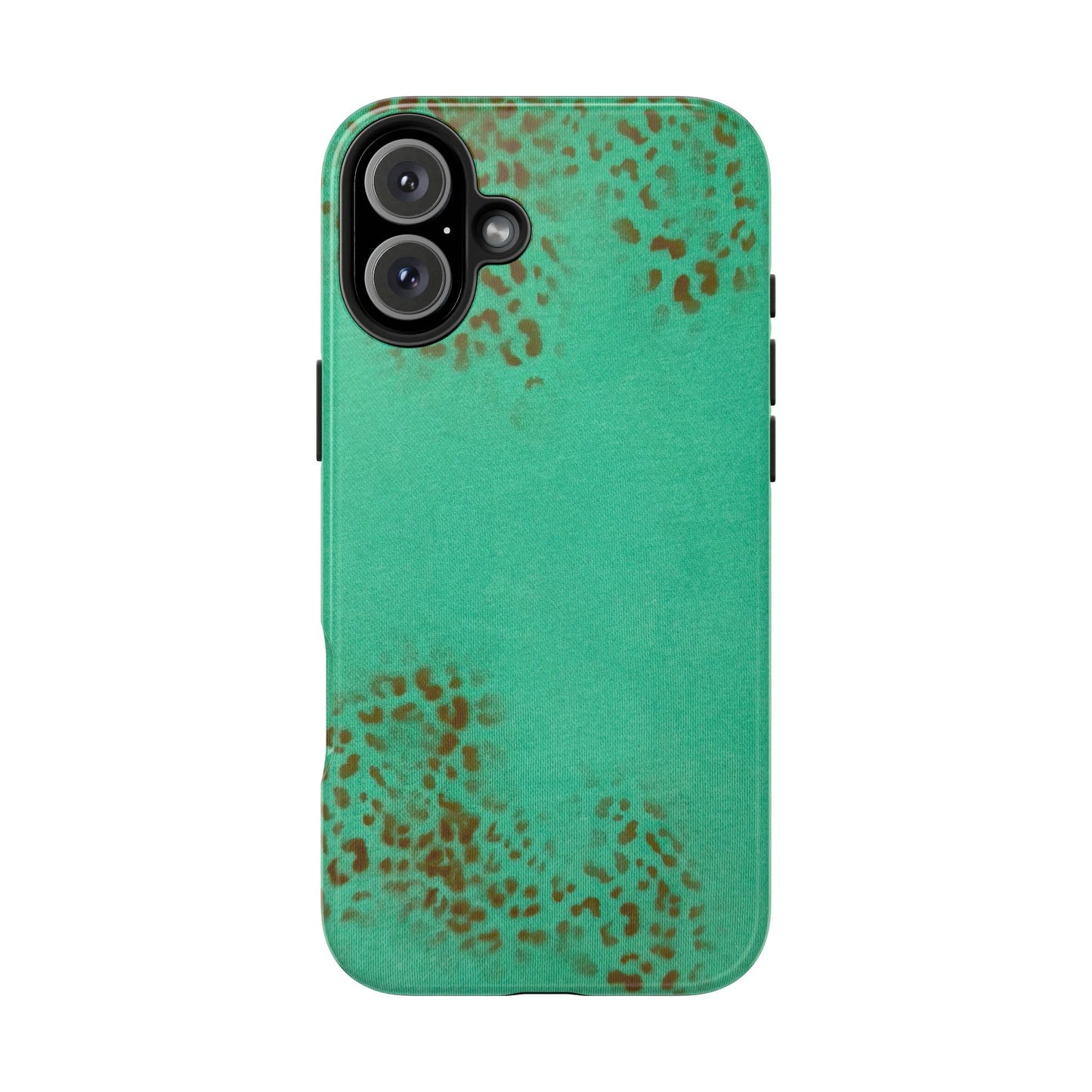 "teal cheetah" airbrush iPhone case