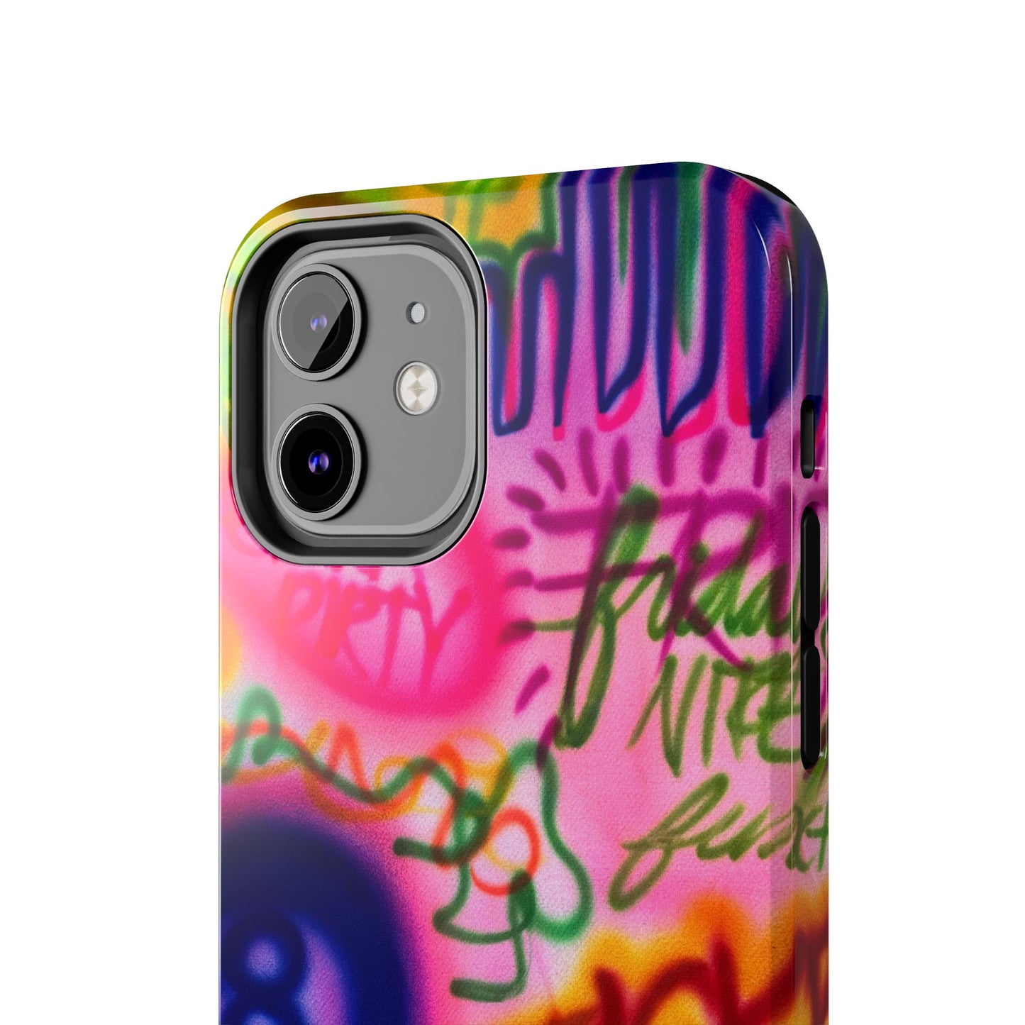 "colorful chaos" airbrush iPhone case