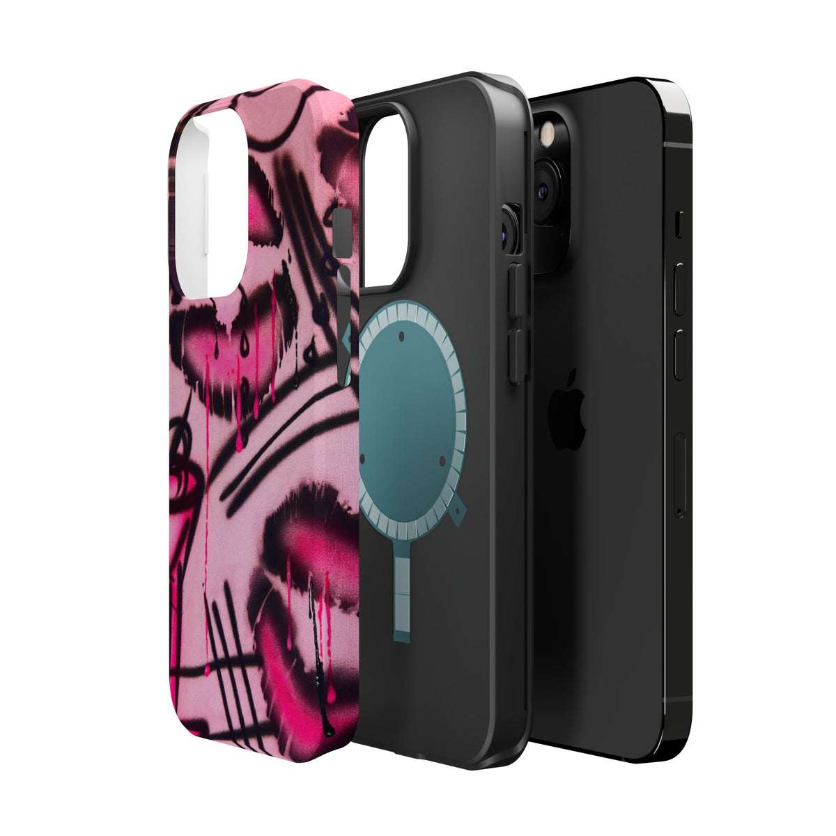 MagSafe "glossy pout" airbrush iPhone case
