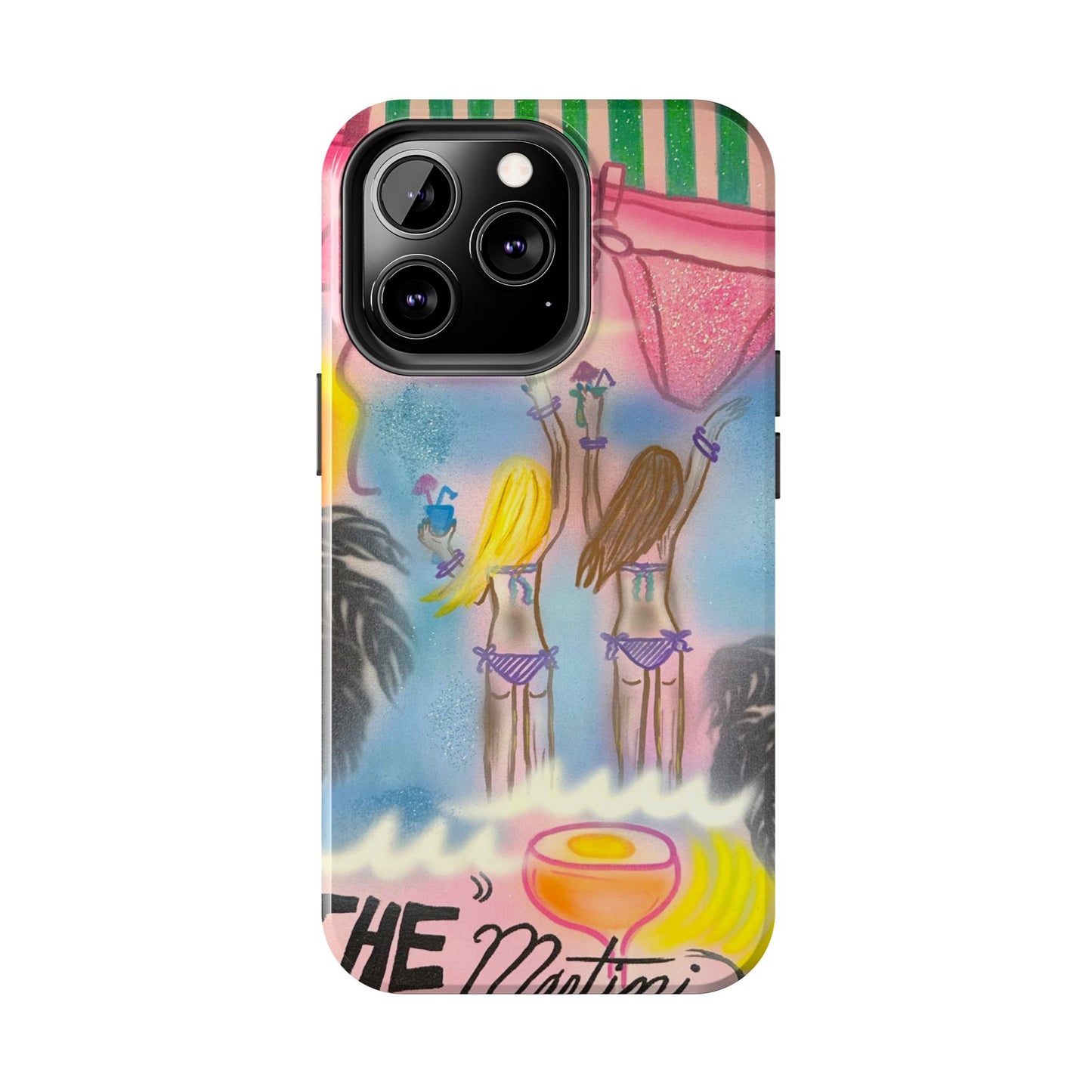 "kinis & tinis" airbrush iPhone case