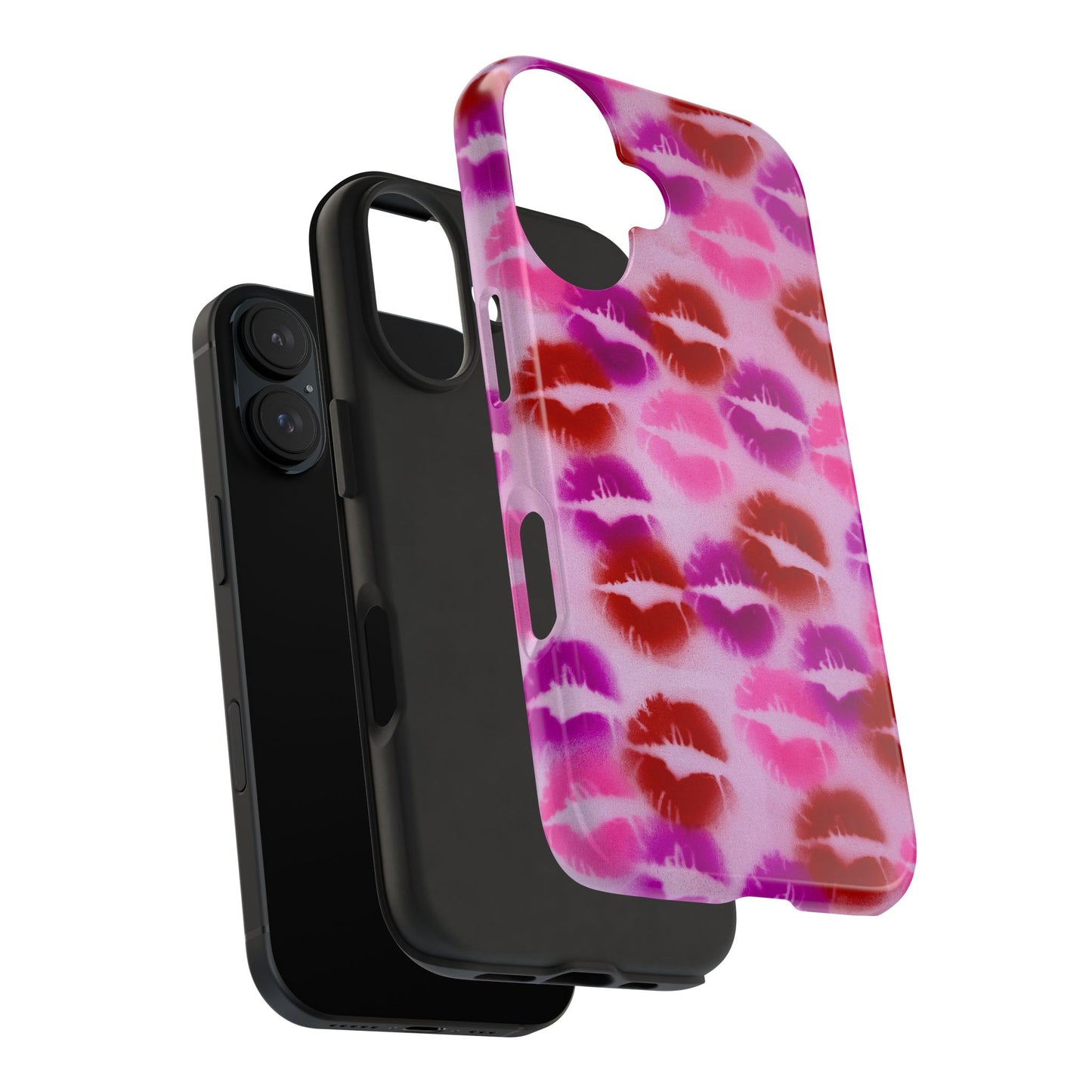 "mwah" airbrush iPhone case