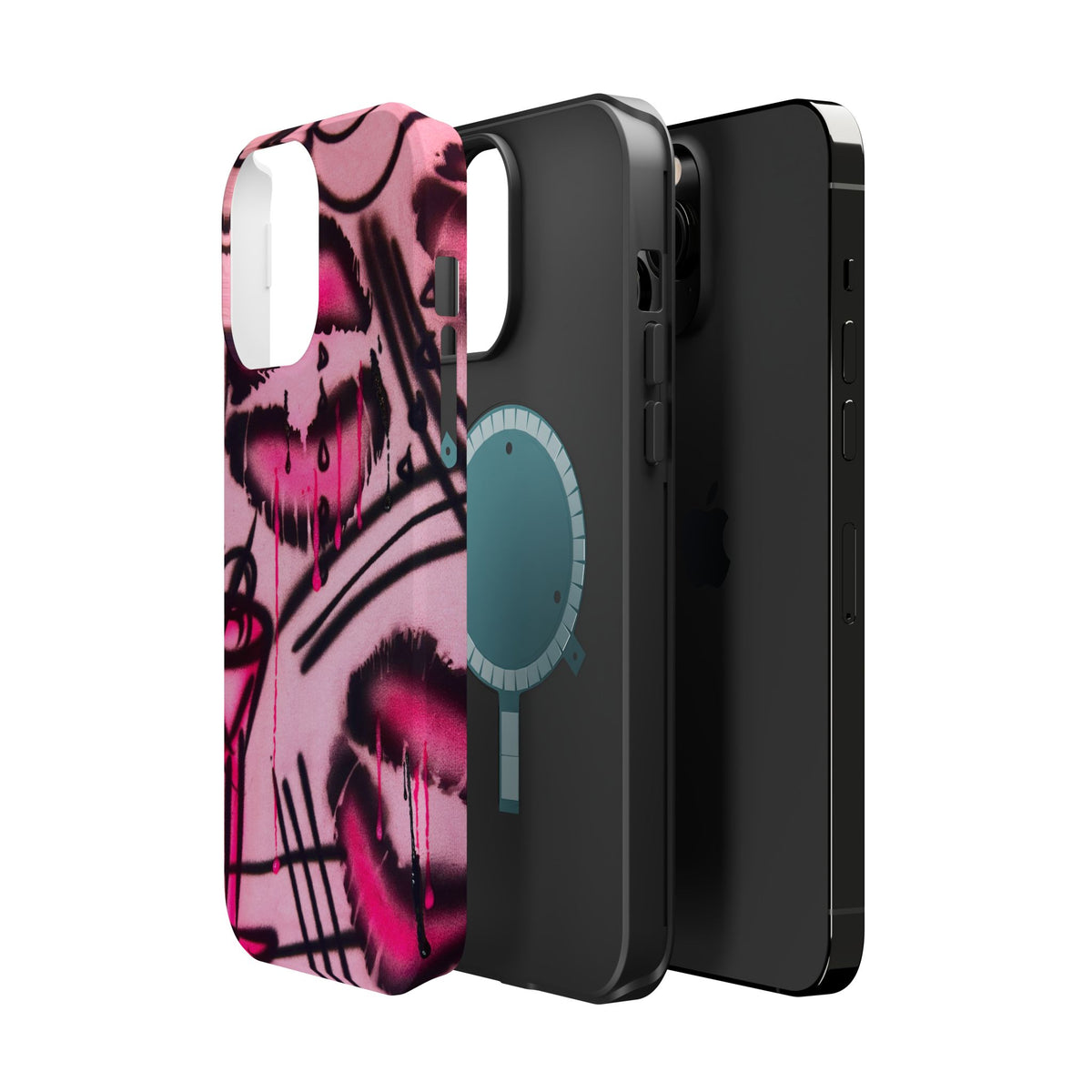MagSafe "glossy pout" airbrush iPhone case