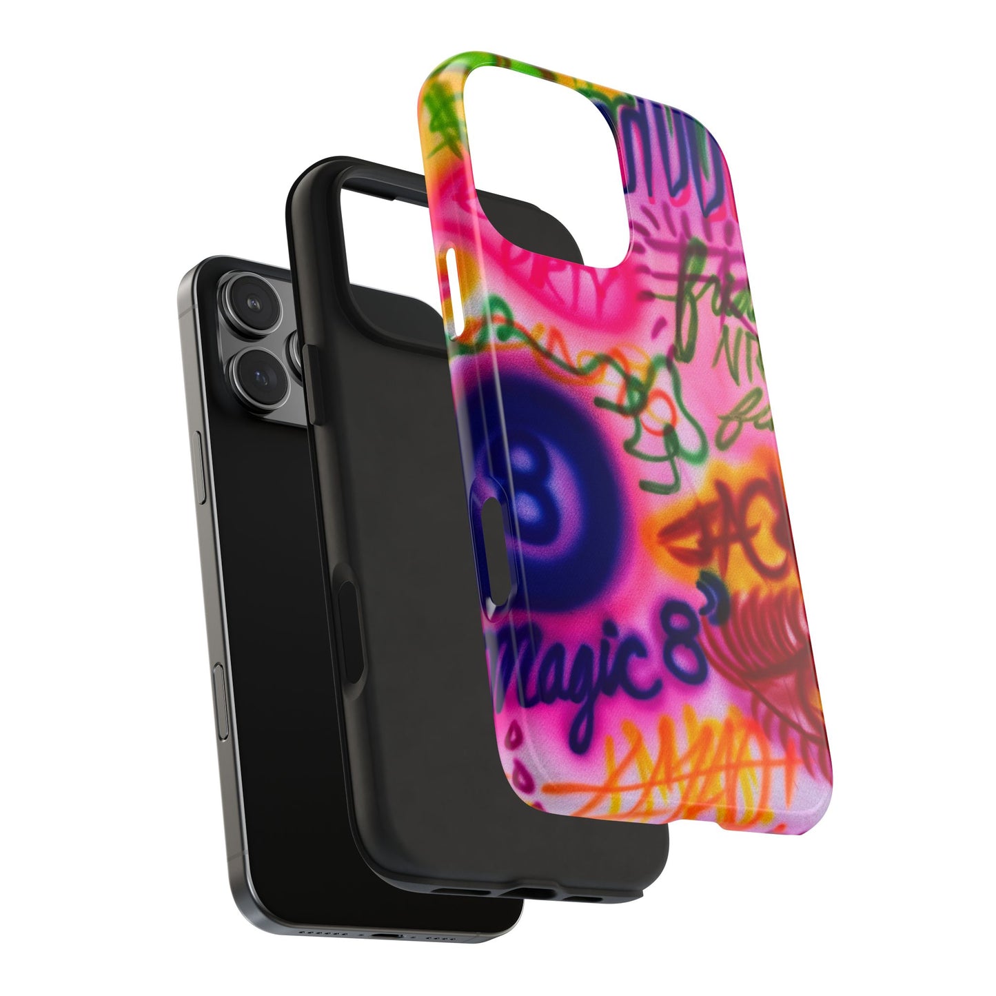 "colorful chaos" airbrush iPhone case