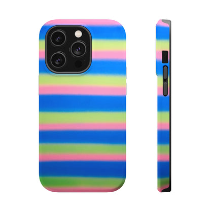 MagSafe "sherbet stripes" airbrush iPhone case