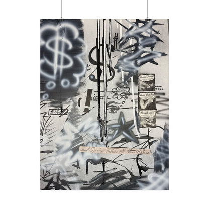 "monochrome mood" airbrush rolled print