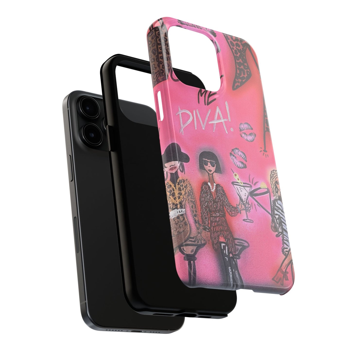 "party diva" airbrush iPhone case