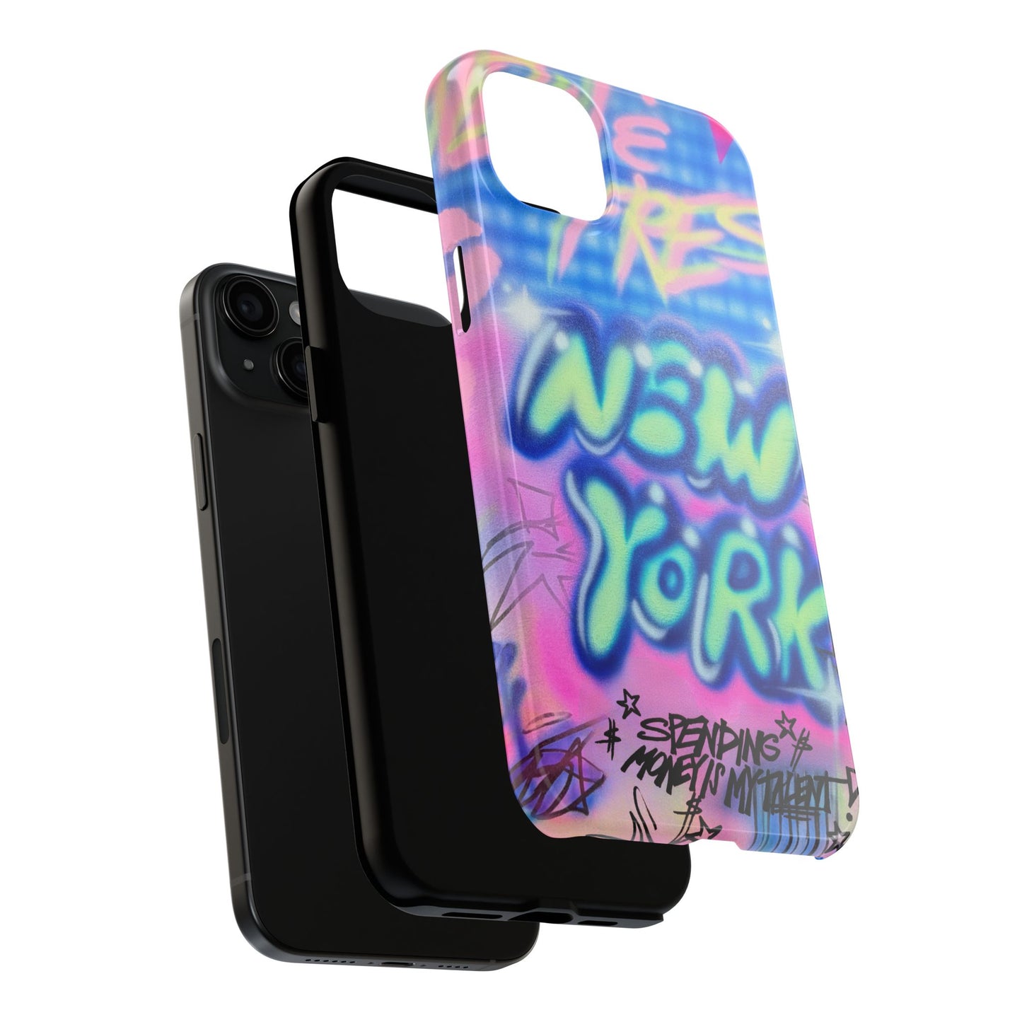 "spending money is my talent" airbrush iPhone case