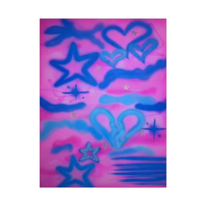 "blue camo" airbrush rolled print