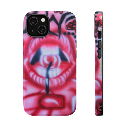 MagSafe "be happy, go lucky" airbrush iPhone case