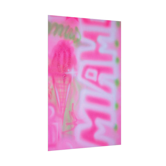 "sunset sorbet" airbrush rolled print