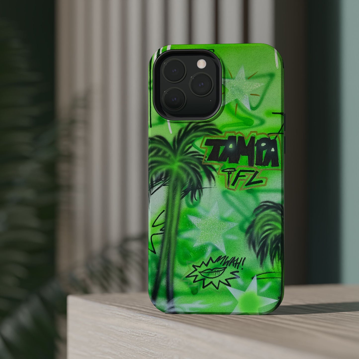 MagSafe "tampa, fl" airbrush iPhone case